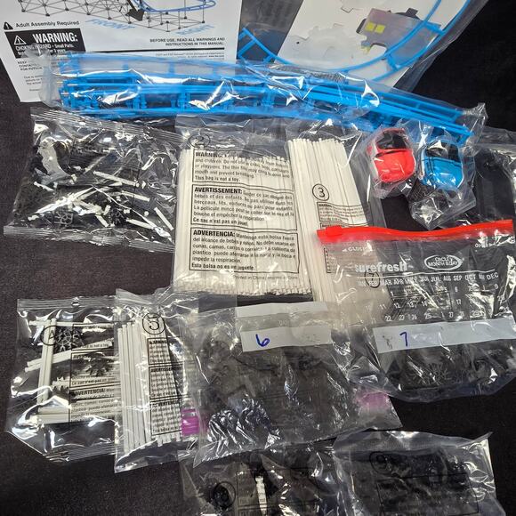 FAO Schwarz Roller Coaster Build Set 736 Piece Buildable Coaster - Picture 5 of 8